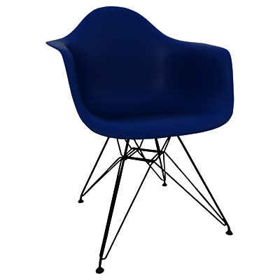 Vitra Eames DAR 43cm Armchair Navy Blue / Black